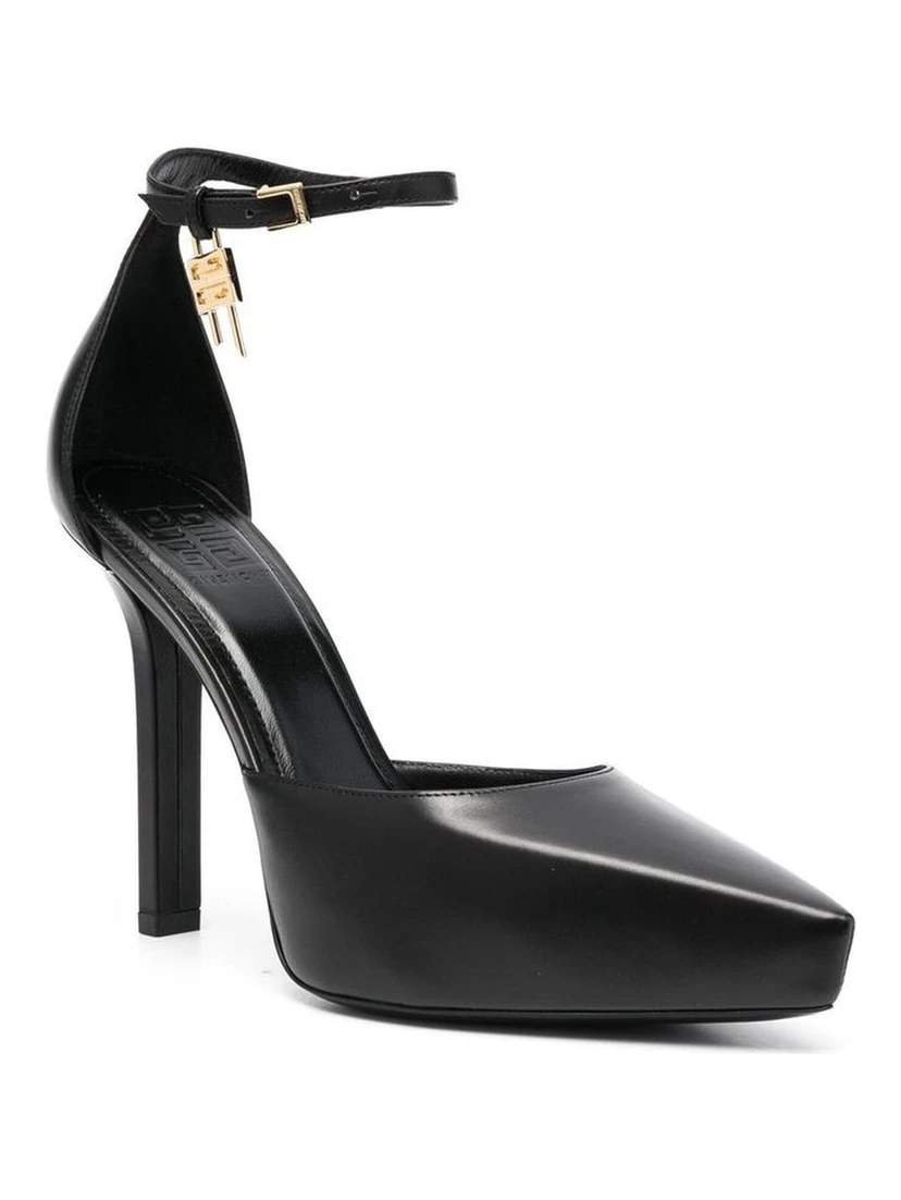 Black Calfskin High Heel Pumps
