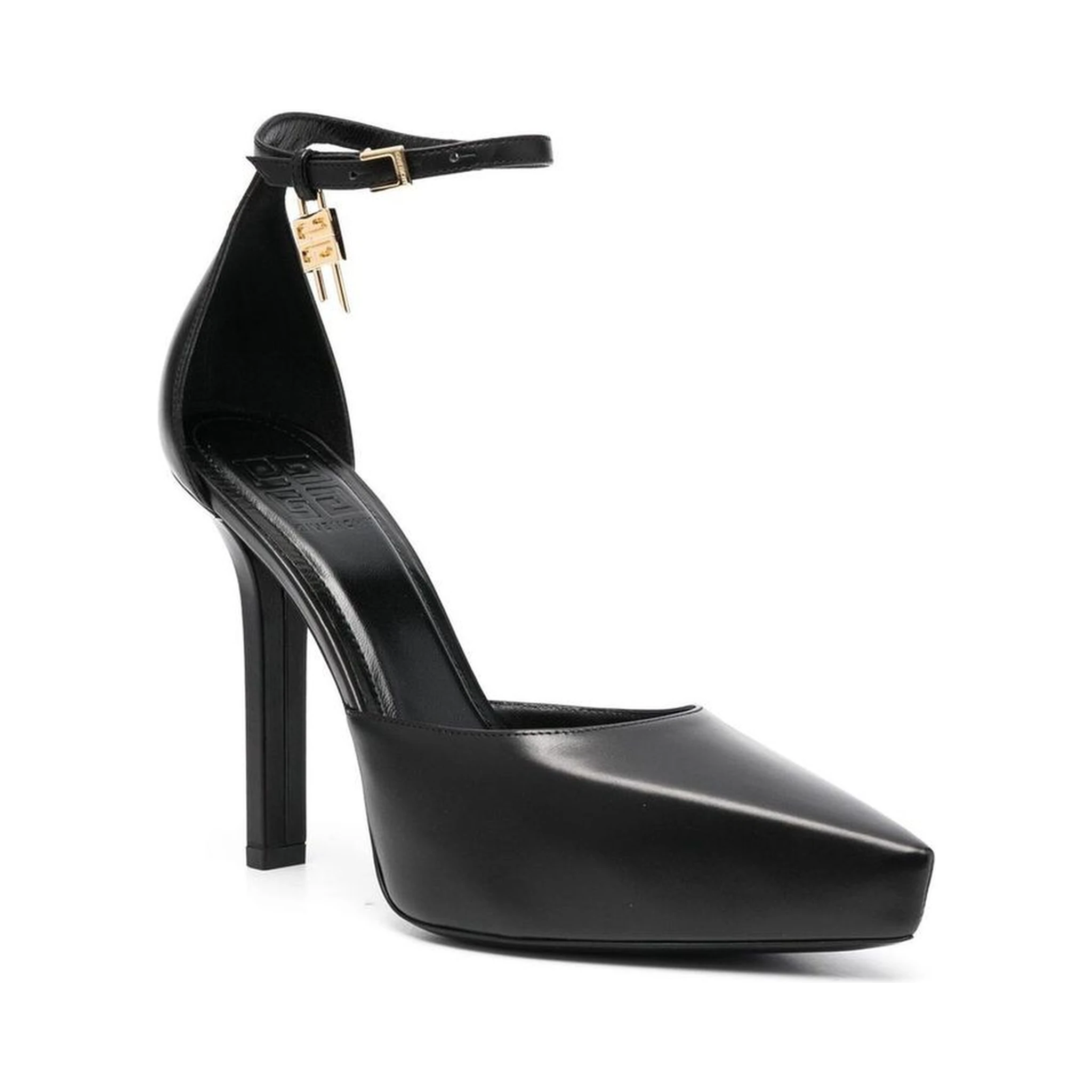 Black Calfskin High Heel Pumps