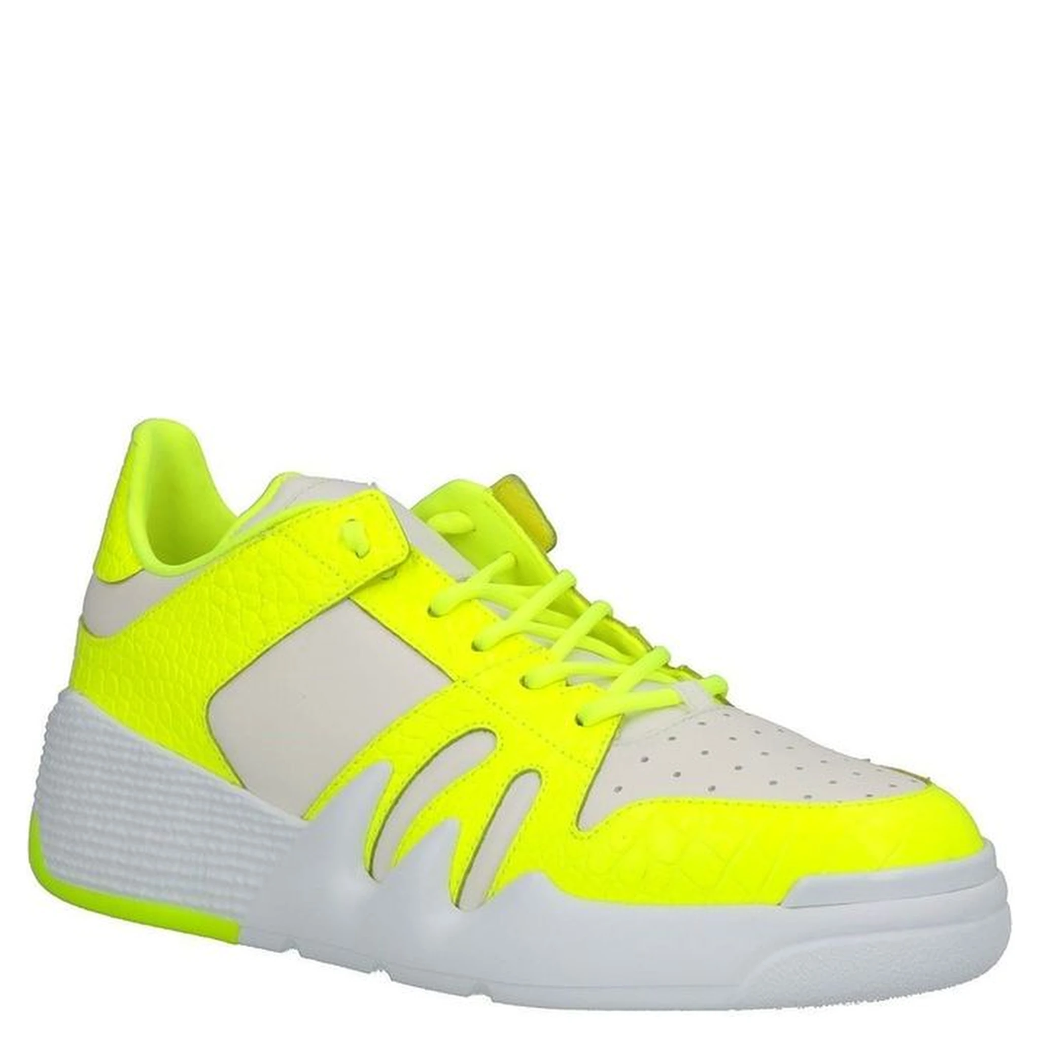 White Calfskin Athletic Sneakers