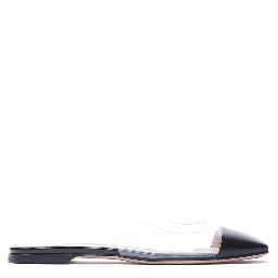Black Plexiglass Ballet Flats