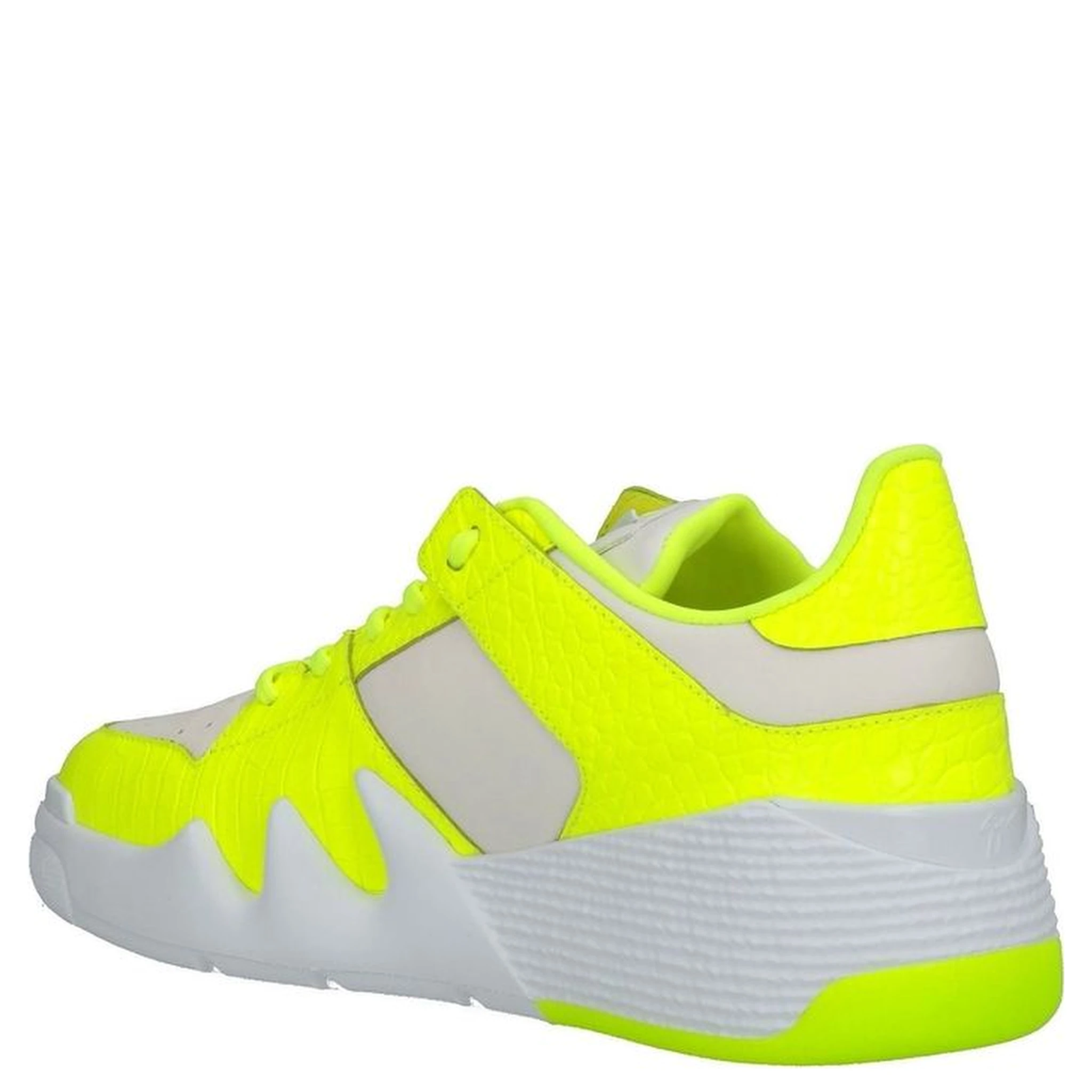 White Calfskin Athletic Sneakers