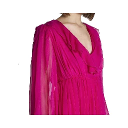 Multicolor Silk Casual Dress