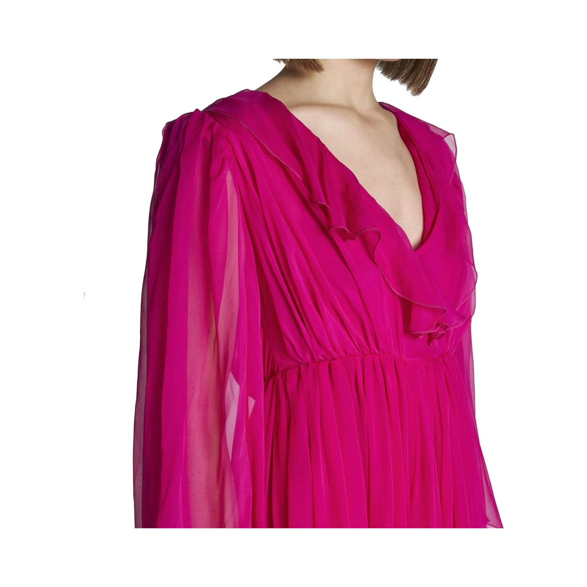 Multicolor Silk Casual Dress