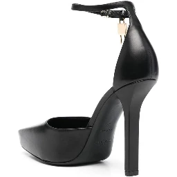 Black Calfskin High Heel Pumps