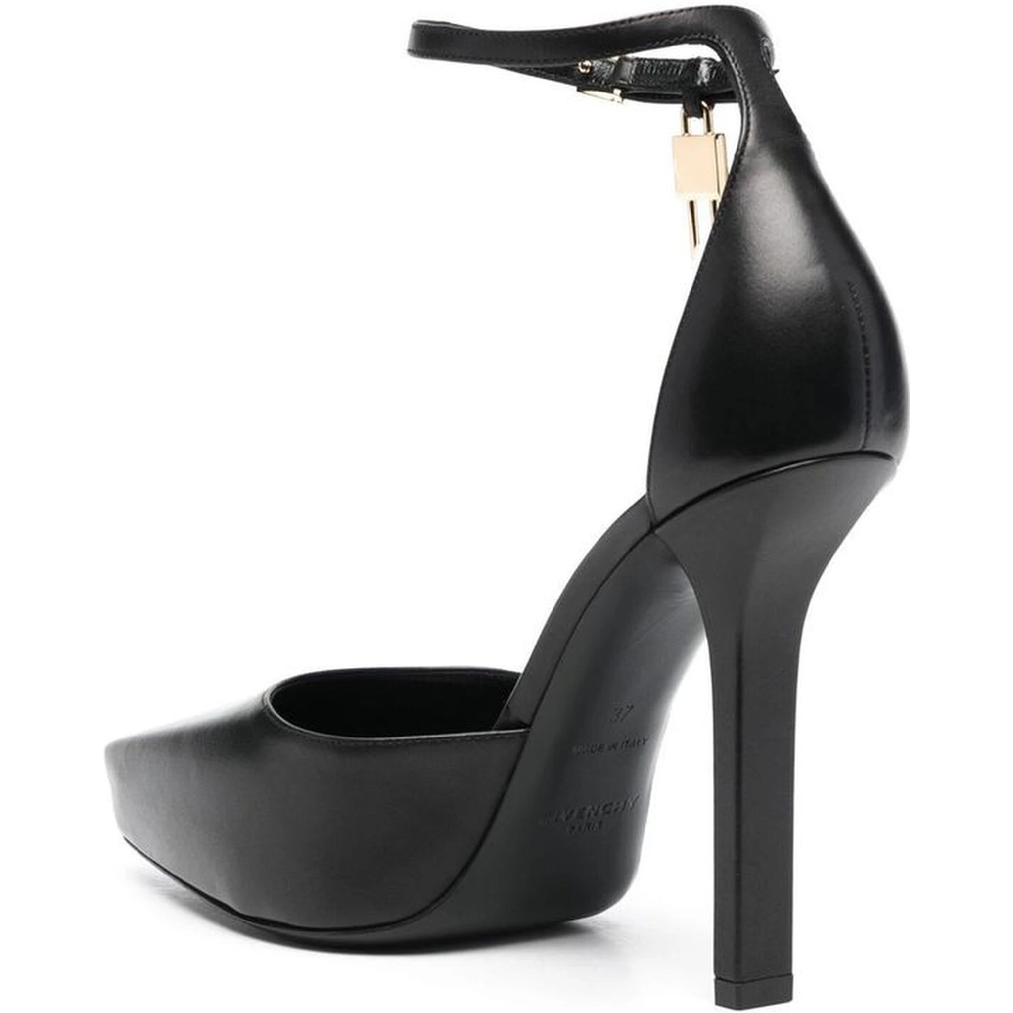 Black Calfskin High Heel Pumps