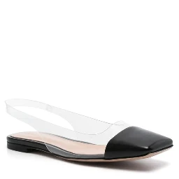 Black Plexiglass Ballet Flats