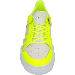 White Calfskin Athletic Sneakers
