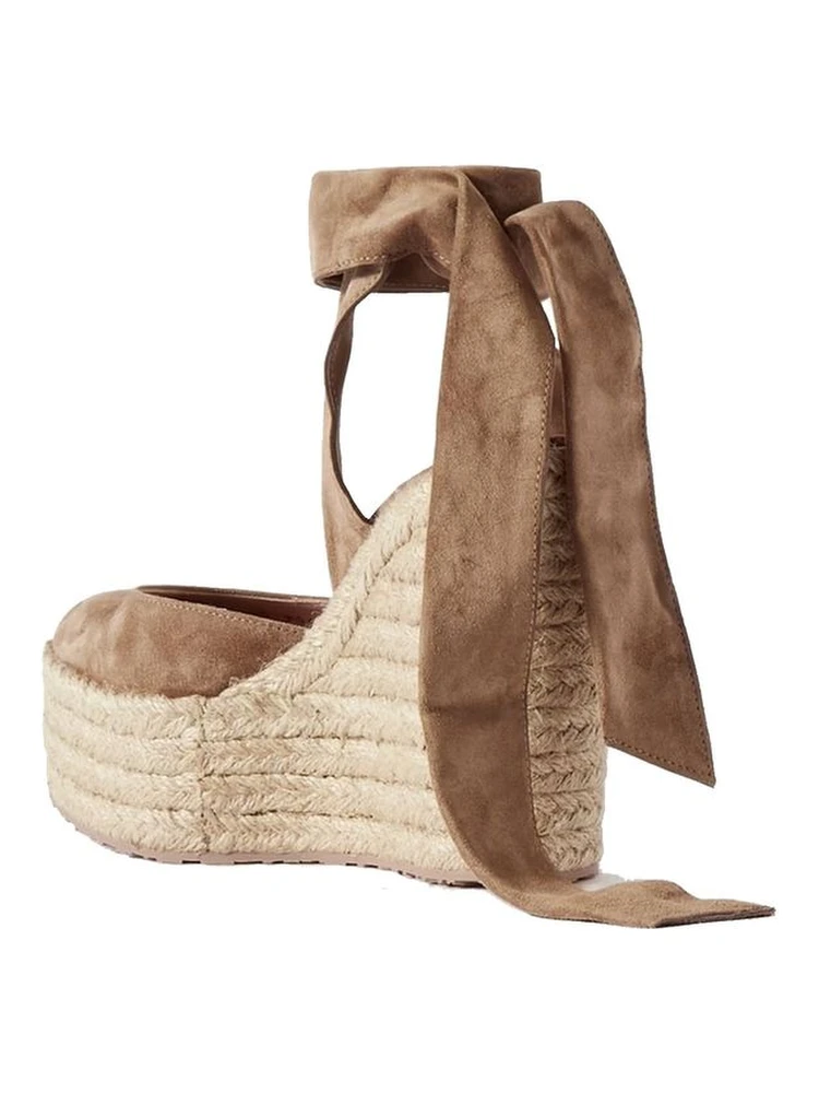 Beige Calfskin Wedge Sandals alternative