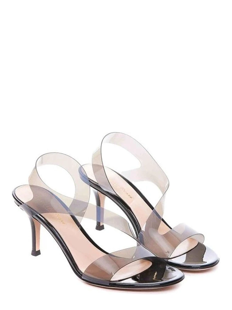 Black Rubber Stiletto Heel Sandals alternative