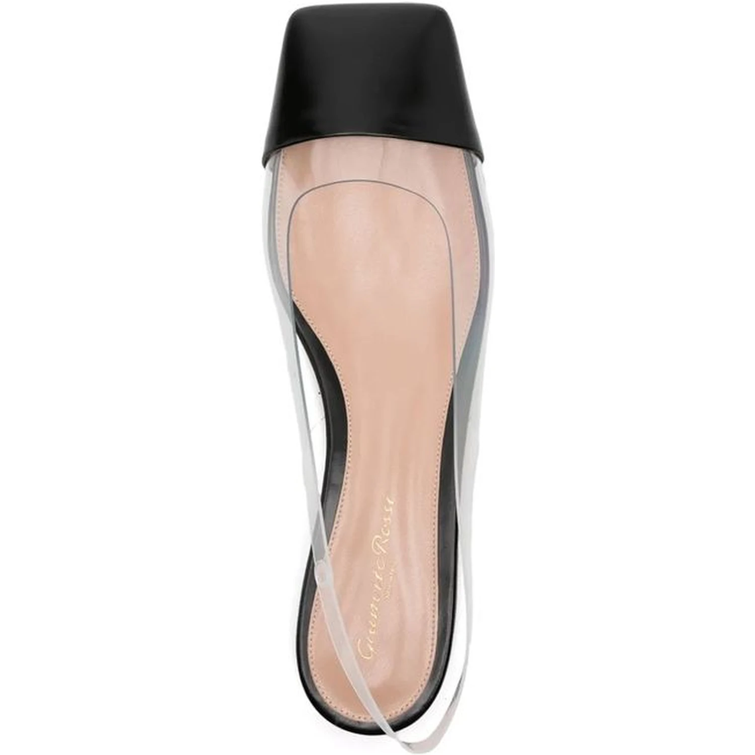 Black Plexiglass Ballet Flats