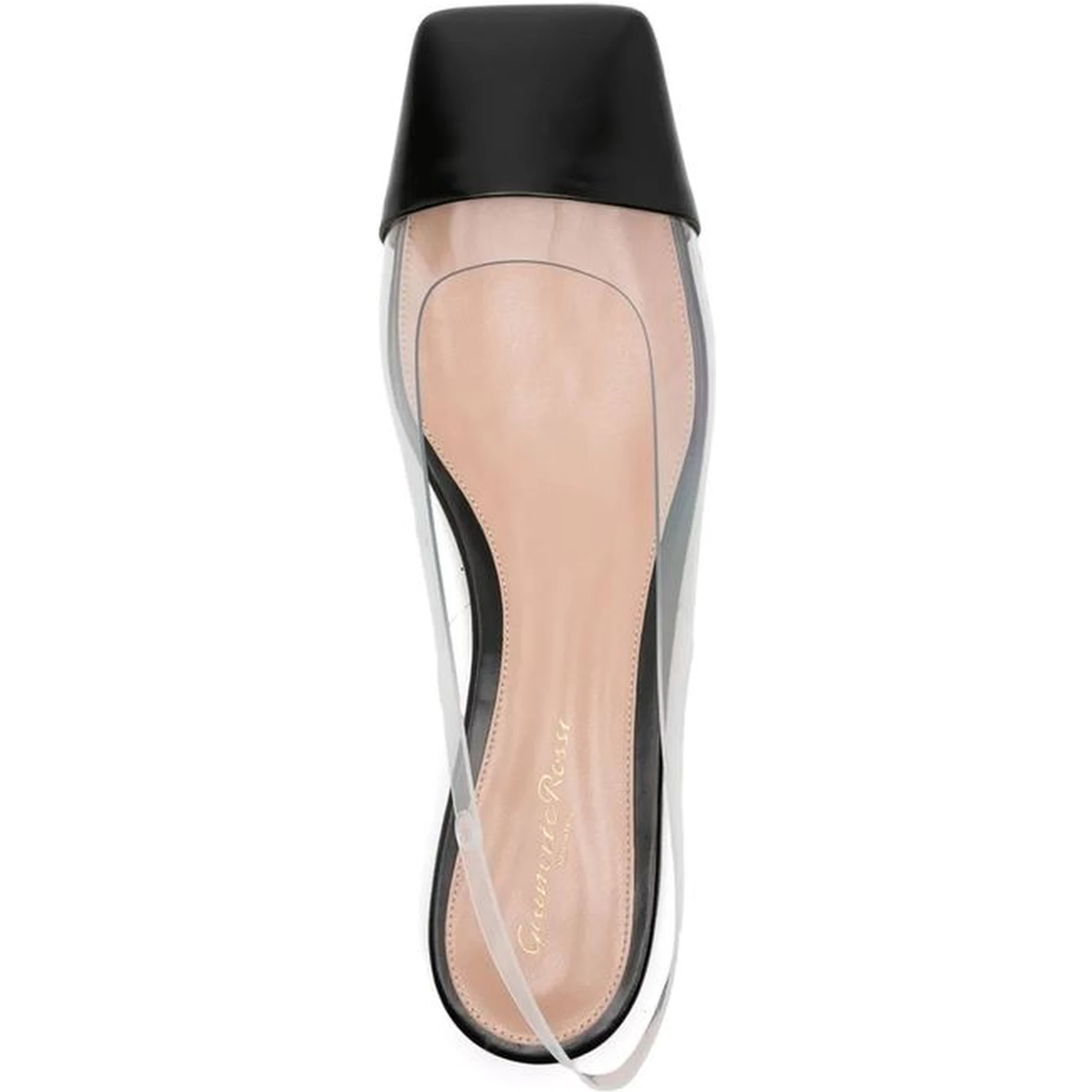 Black Plexiglass Ballet Flats