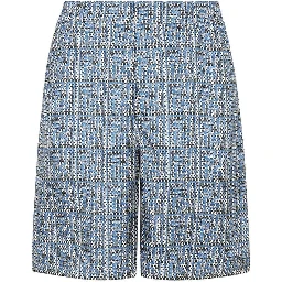 Blue Silk Shorts
