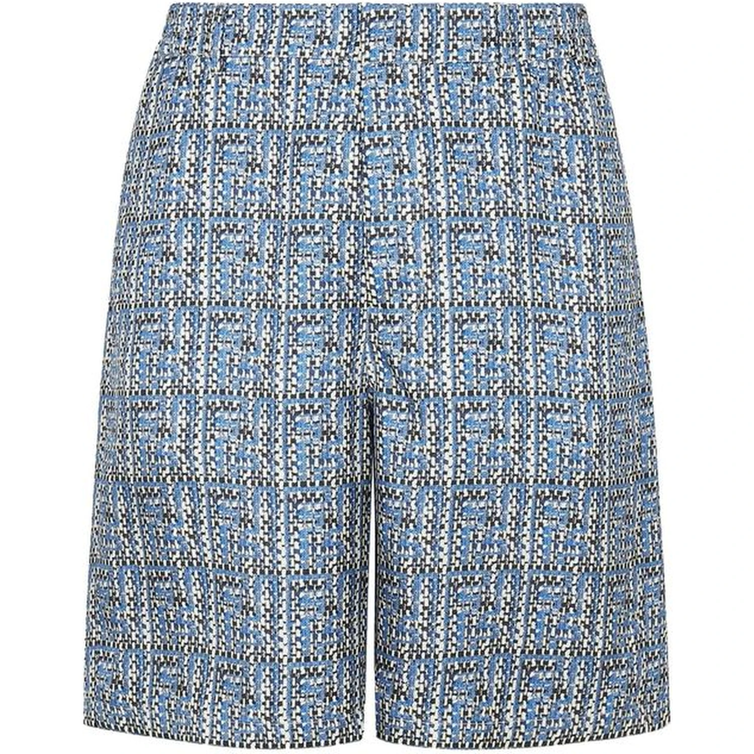Blue Silk Shorts