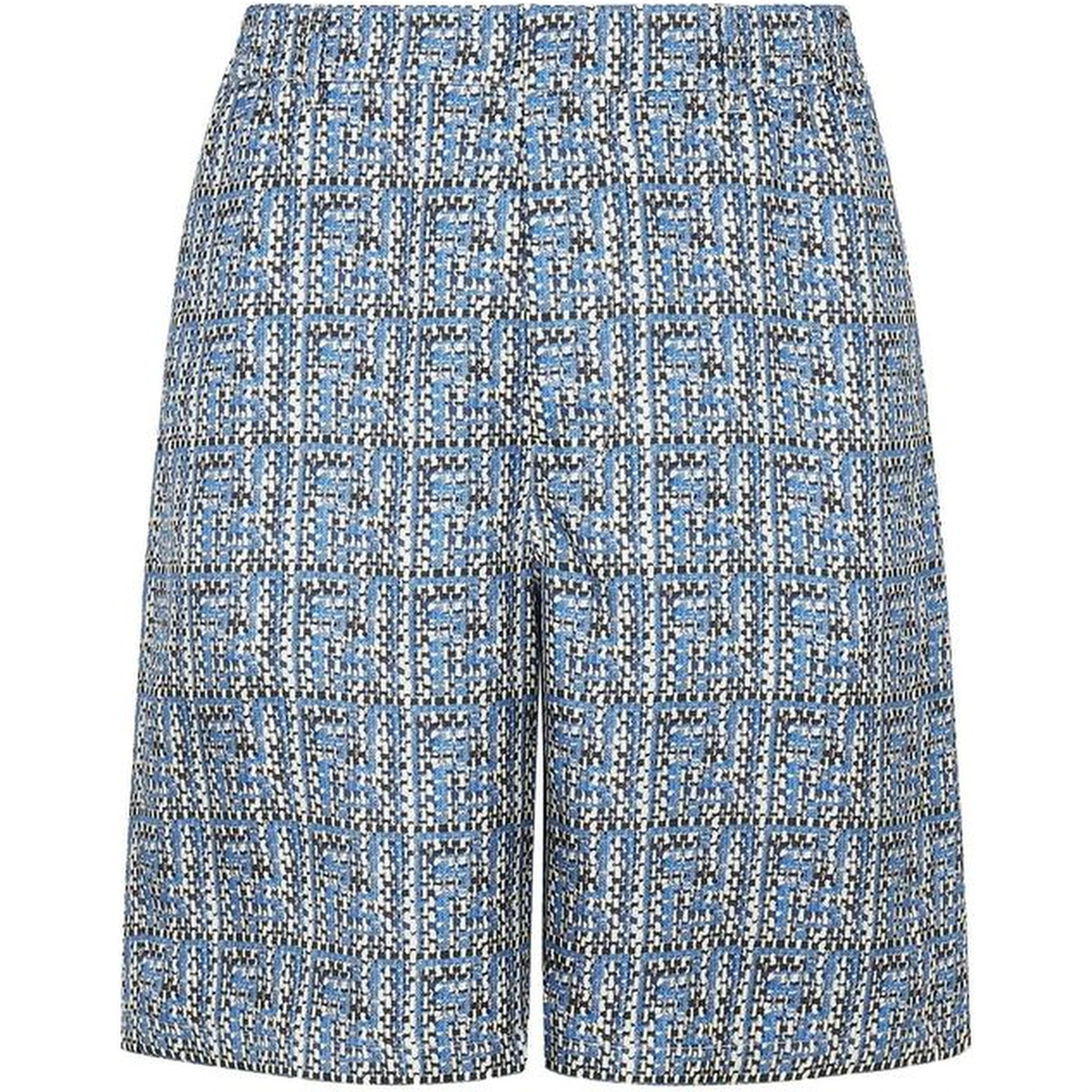 Blue Silk Shorts