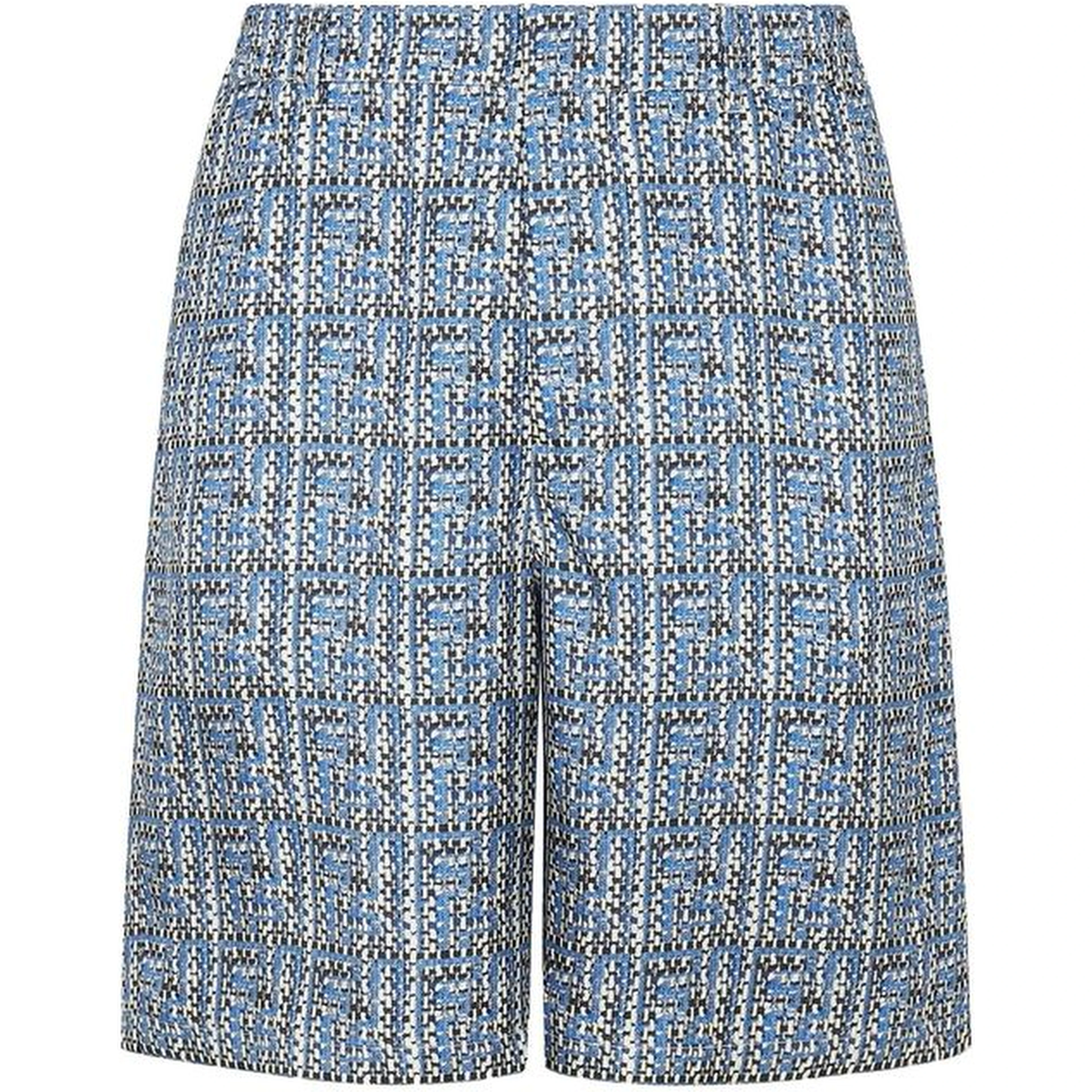 Blue Silk Shorts