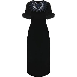 Black Viscose Cocktail Dress