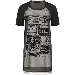Black Silk Casual Dress
