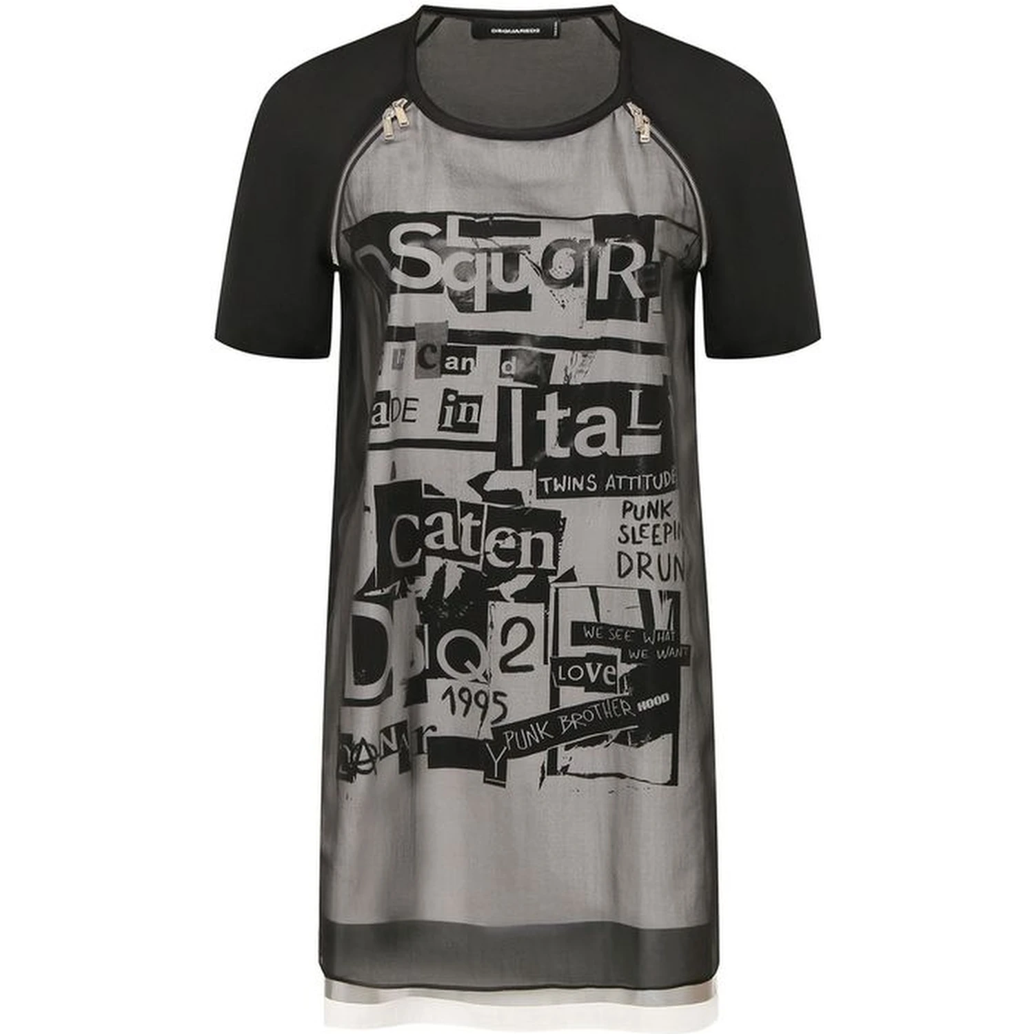 Black Silk Casual Dress