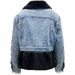 جاكيت جينز قطني أزرق