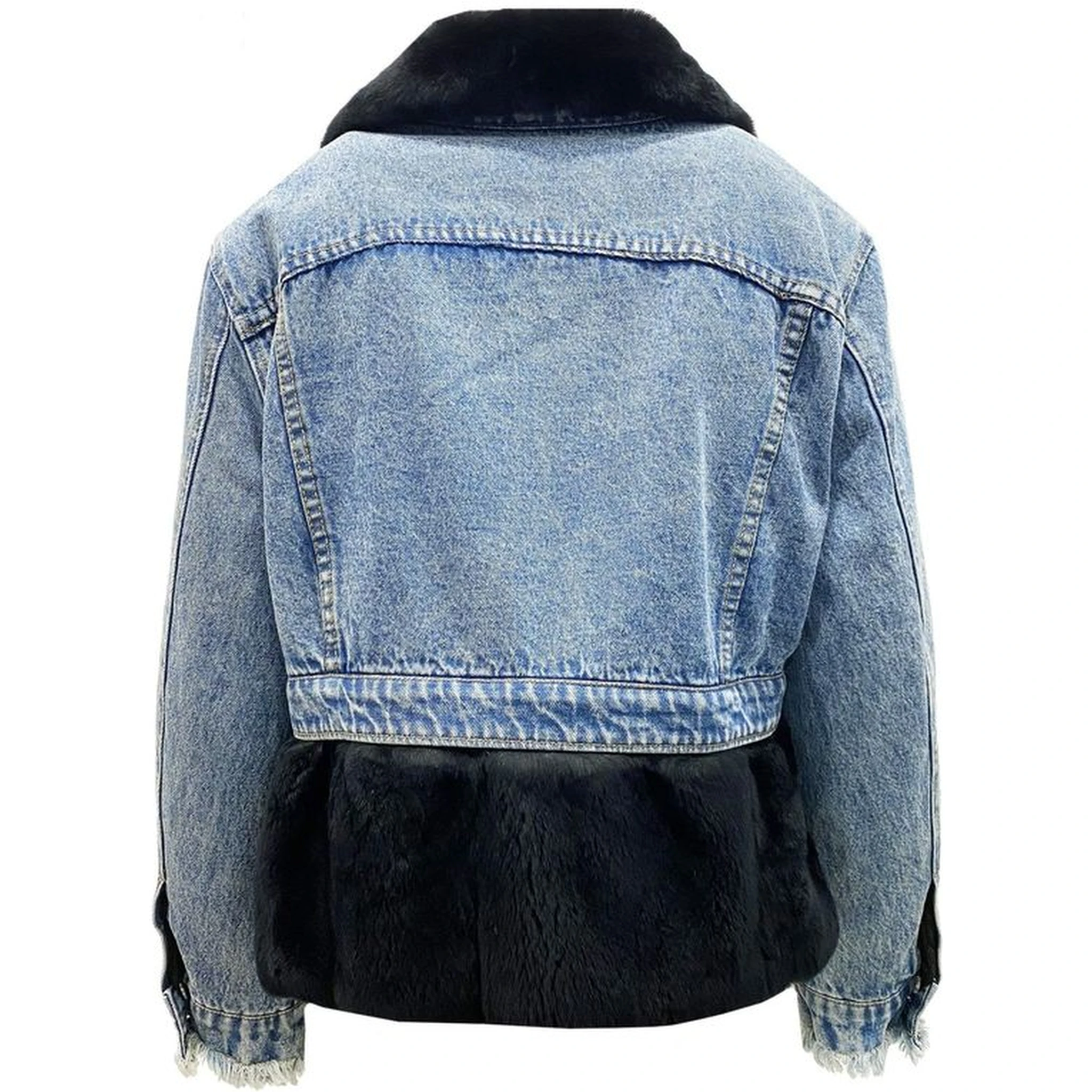 جاكيت جينز قطني أزرق