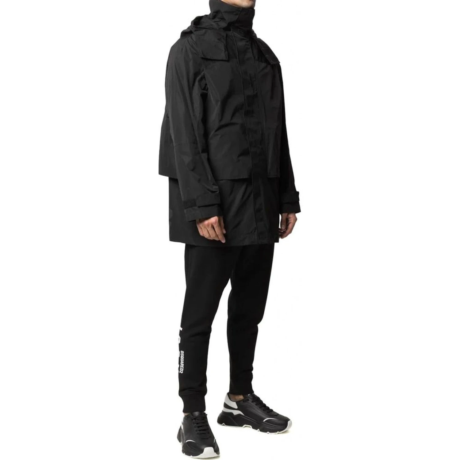 Black Nylon Shell Jacket
