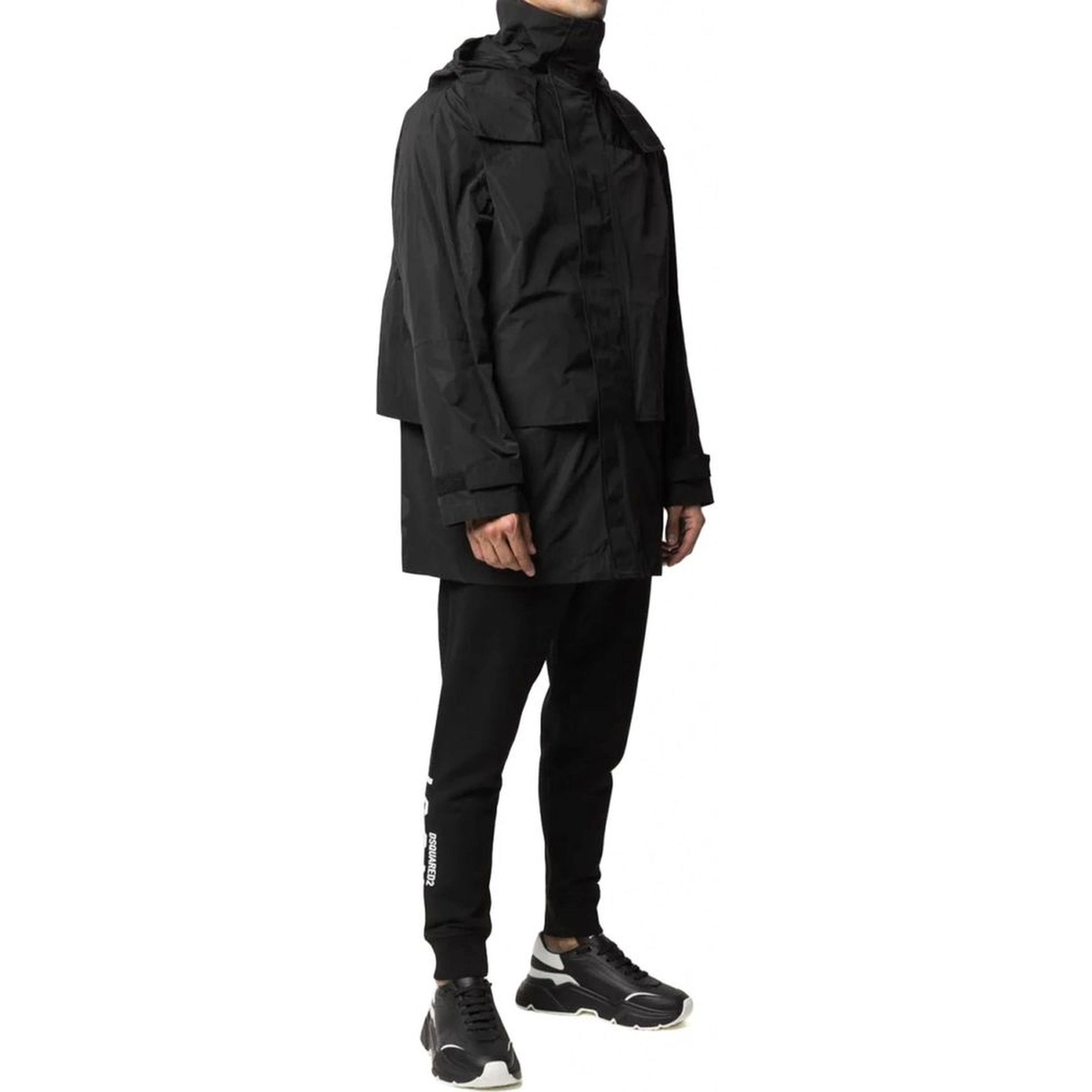 Black Nylon Shell Jacket