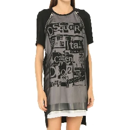 Black Silk Casual Dress