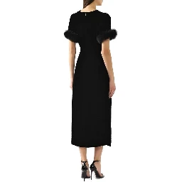 Black Viscose Cocktail Dress