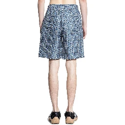Blue Silk Shorts