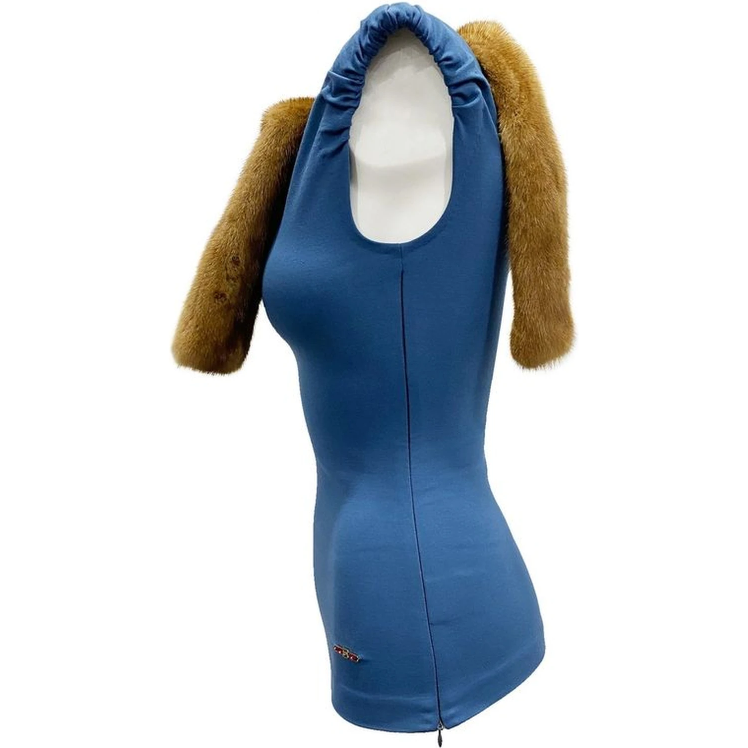 Blue Viscose Tank Tops