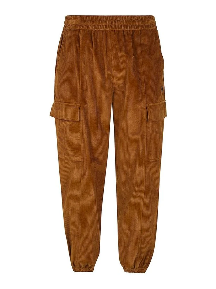 Brown Cotton Cargo Pants