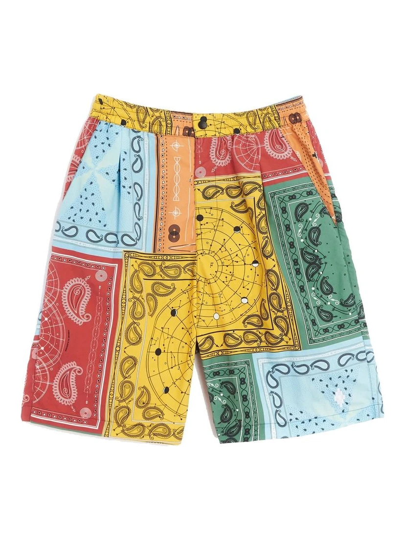 Bicolor Polyamide Shorts