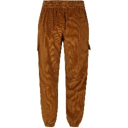 Brown Cotton Cargo Pants