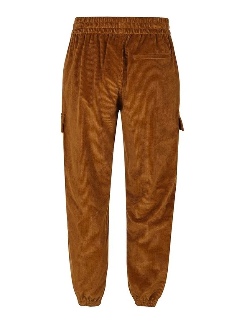 Brown Cotton Cargo Pants