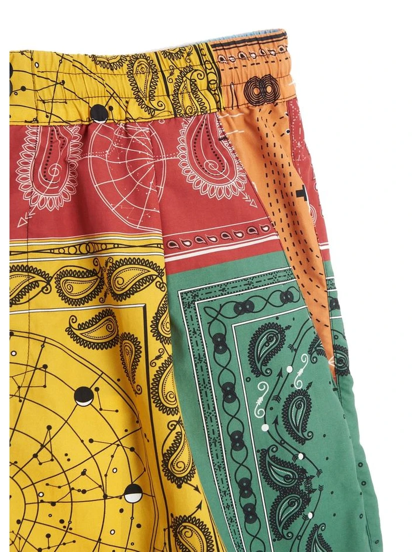 Bicolor Polyamide Shorts