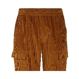 Brown Cotton Cargo Pants