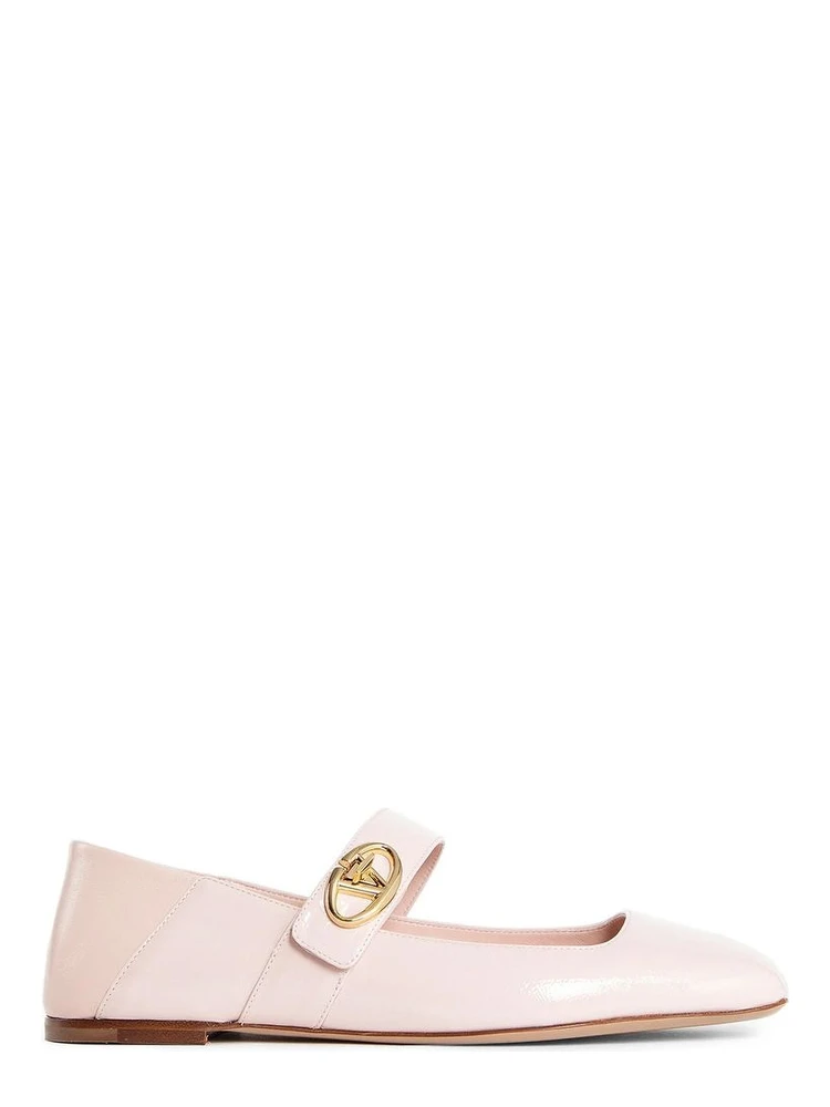 Multicolor Lamb Leather Ballet Flats