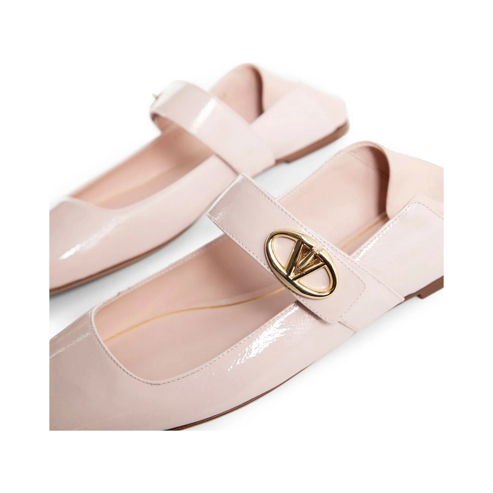 Multicolor Lamb Leather Ballet Flats