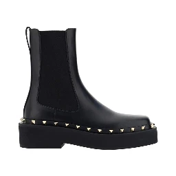 Black Calfskin Chelsea Boots