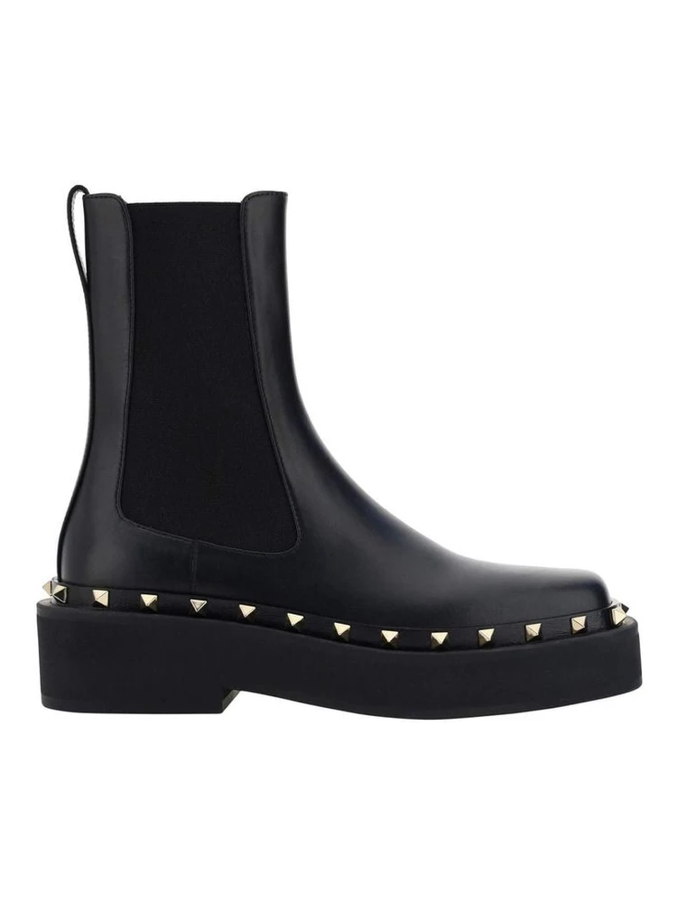 Black Calfskin Chelsea Boots
