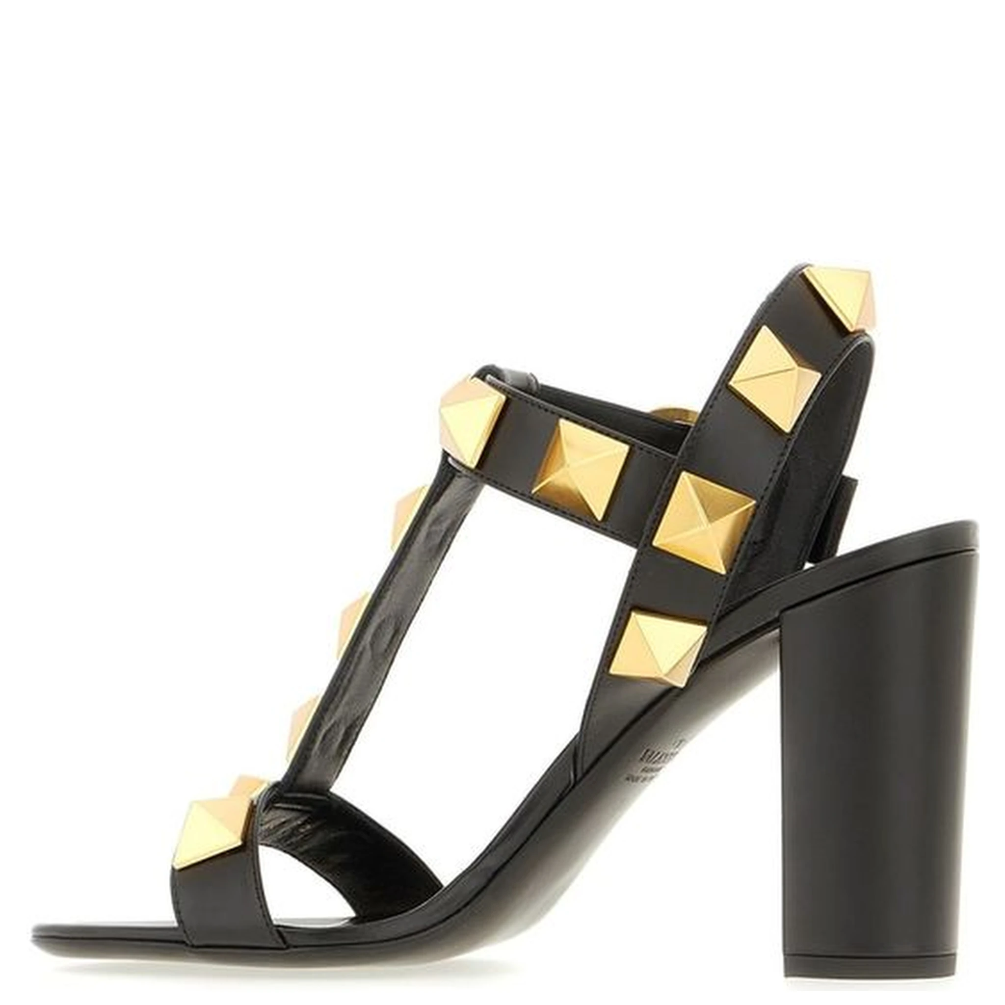 Black Calfskin Flat Sandals