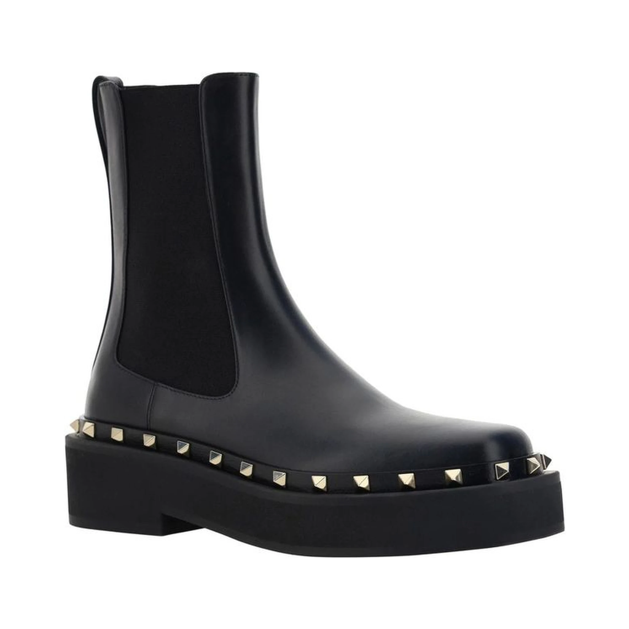 Black Calfskin Chelsea Boots