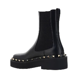 Black Calfskin Chelsea Boots