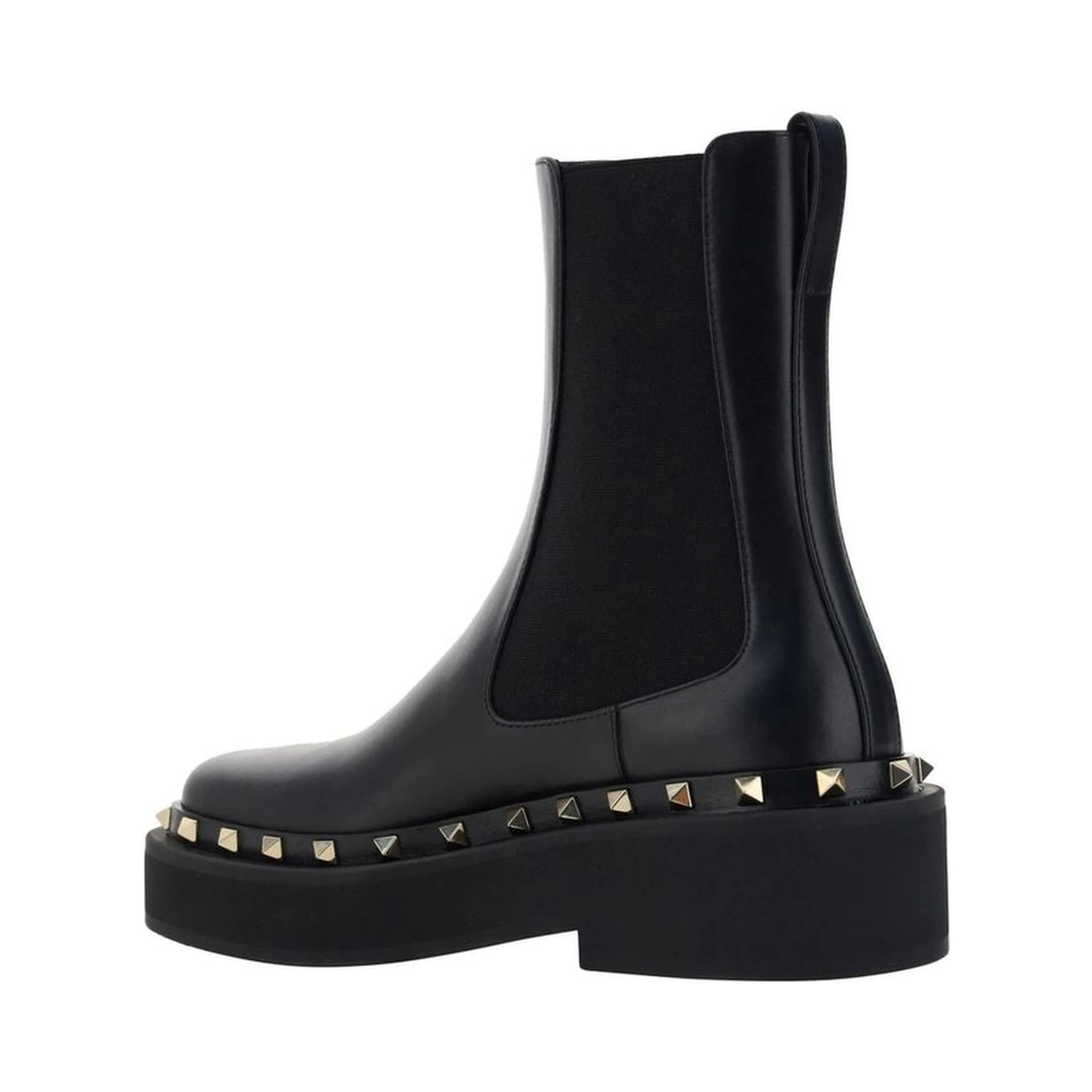 Black Calfskin Chelsea Boots