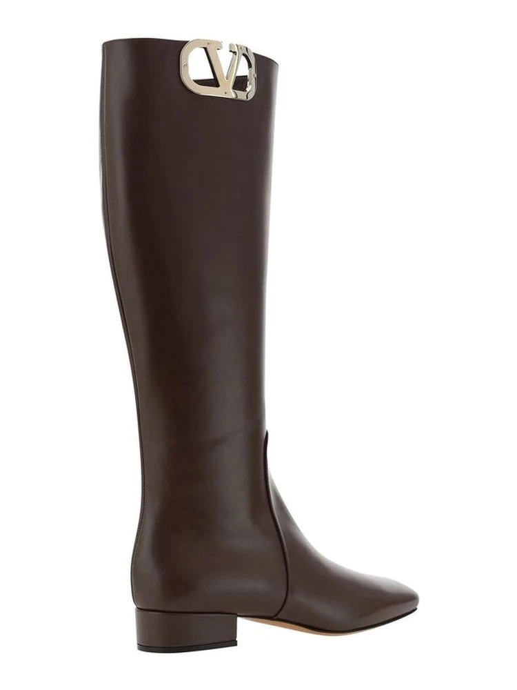 Brown Calfskin Lace-Up Boots alternative