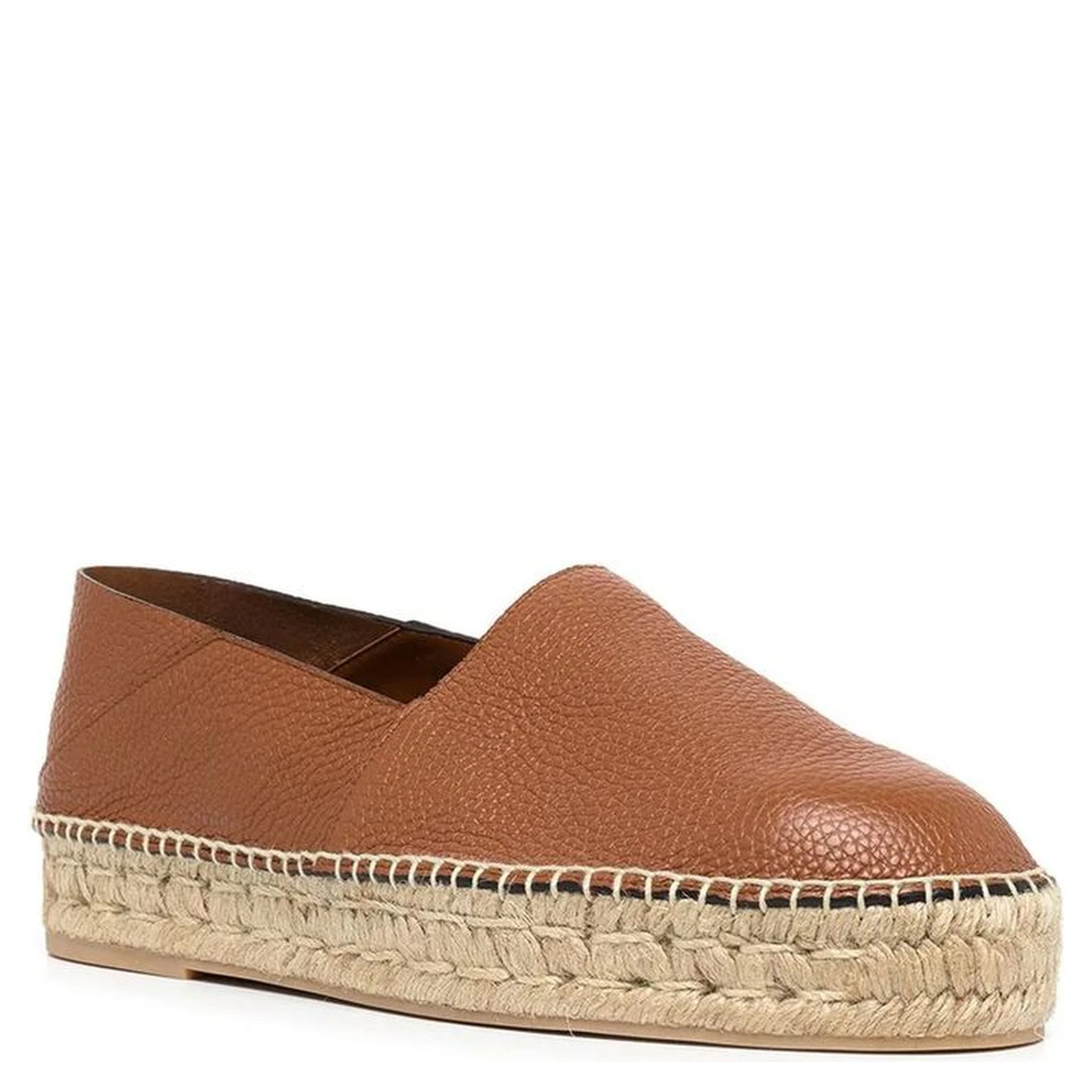Brown Calfskin Espadrilles