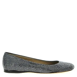 Black Goatskin Ballet Flats