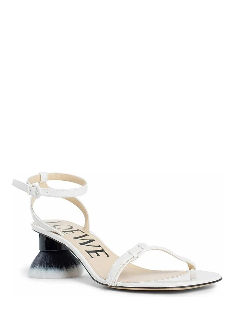 White Lamb Leather Strap-On Sandals alternative