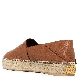 Brown Calfskin Espadrilles