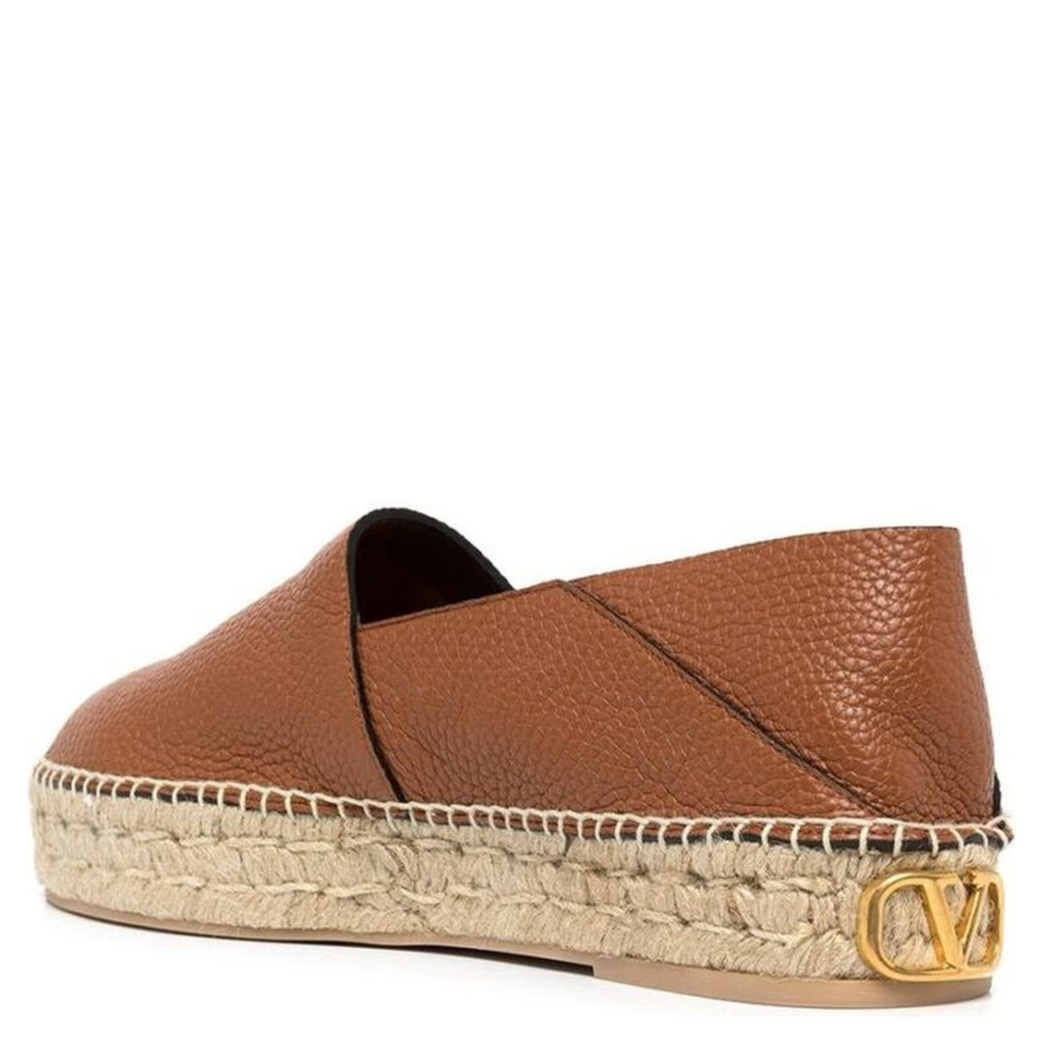 Brown Calfskin Espadrilles